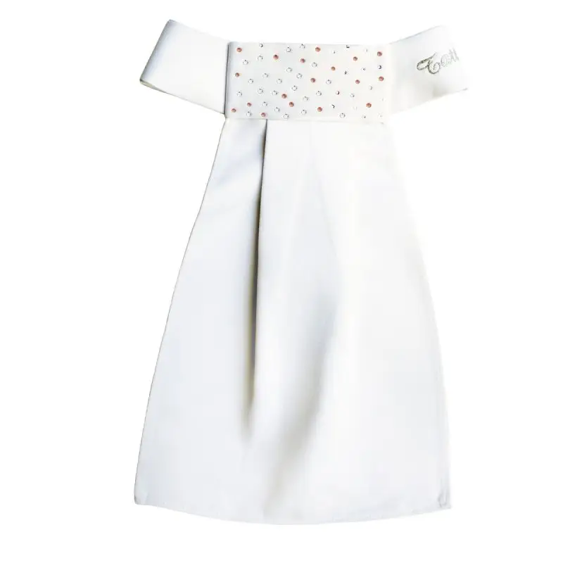 Prezzo Scontato Tattini Plastron con cristalli oro rosa e bianchi