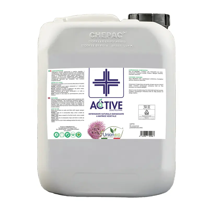 Spedizione Espresso Union Bio Active Zootecnia detergente naturale per allevamenti