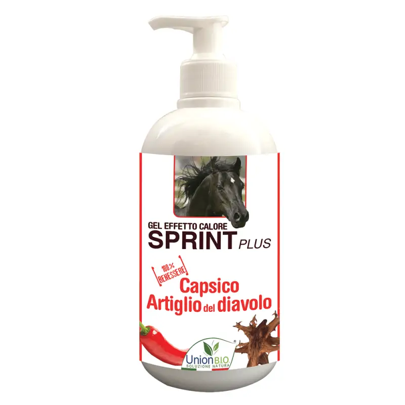 Offerta Limitata Union Bio Sprint Plus 500ml gel effetto calore per cavallo
