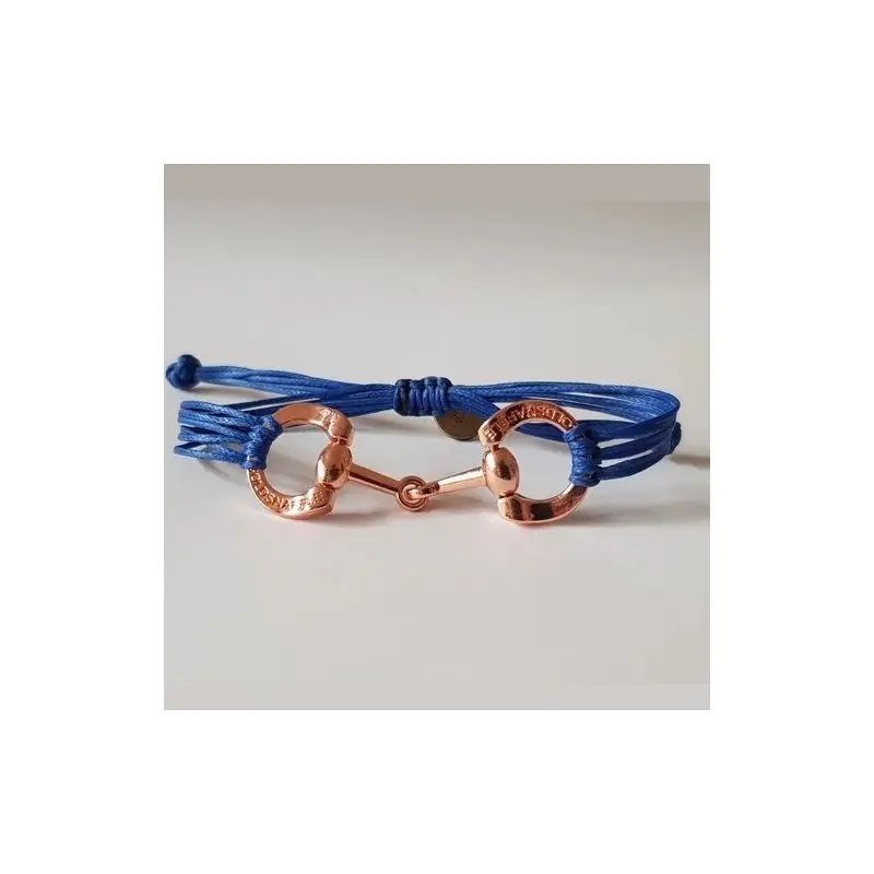 Offerta Lampo GoldSnaffle Bracciale Filetto per equitazione placcato oro rosa