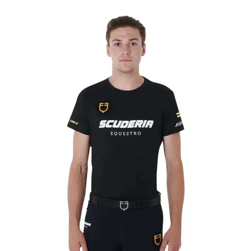 Offerta Limitata Equestro T-Shirt Uomo Scuderia Equestro