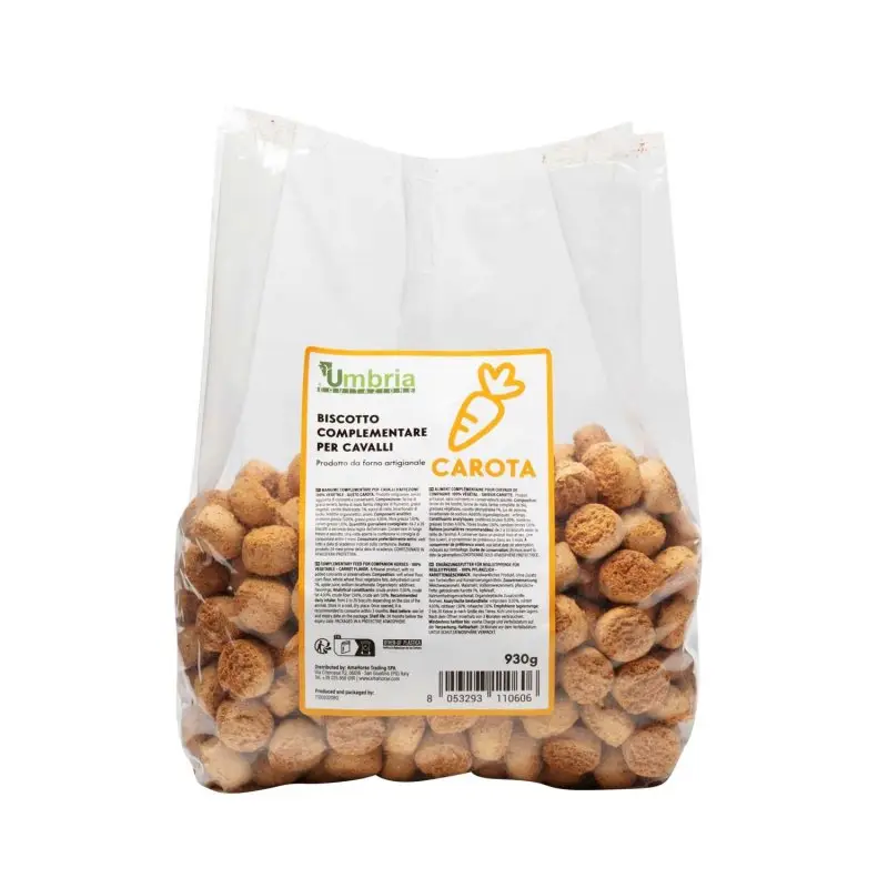 Promozione Esclusiva Umbria Equitazione biscotti Carota per cavalli 930g