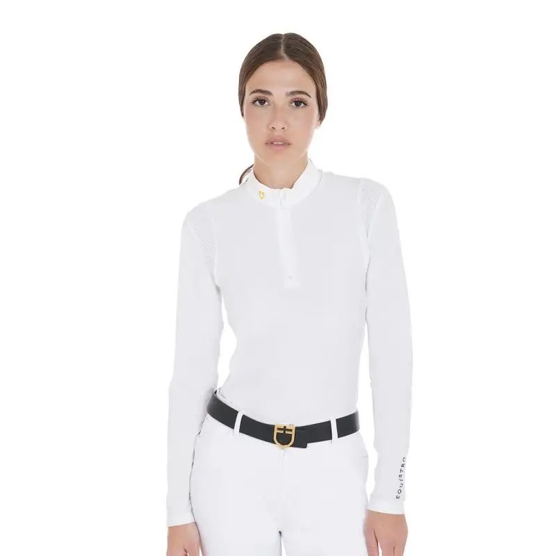 Equestro Polo Donna in tessuto tecnico Offerta Lampo