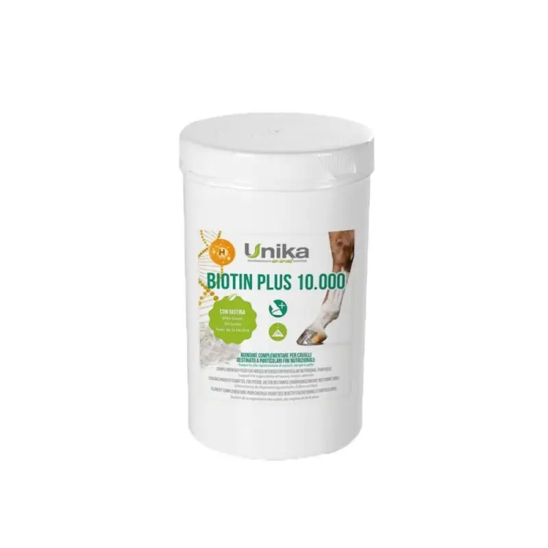 Unika Biotin Plus 10.000 1kg supporto complementare per zoccoli Compra Oggi Stesso