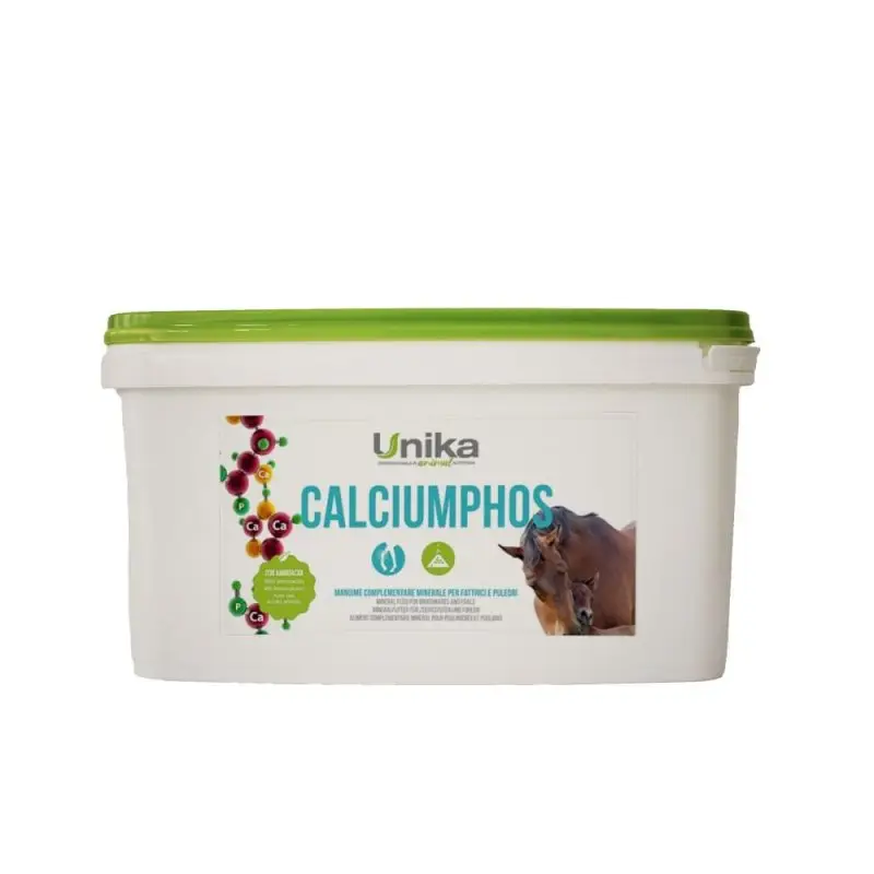 Reso Gratuito Unika Calciumphos 5kg supporto osteoarticolare per cavalli