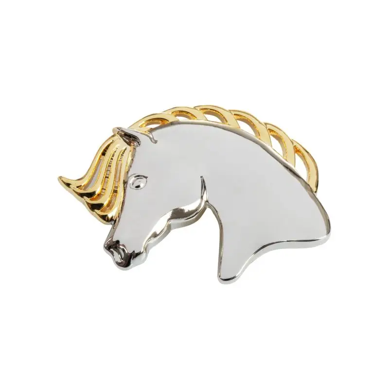 Umbria Equitazione Spilla Horse Heads Professionale