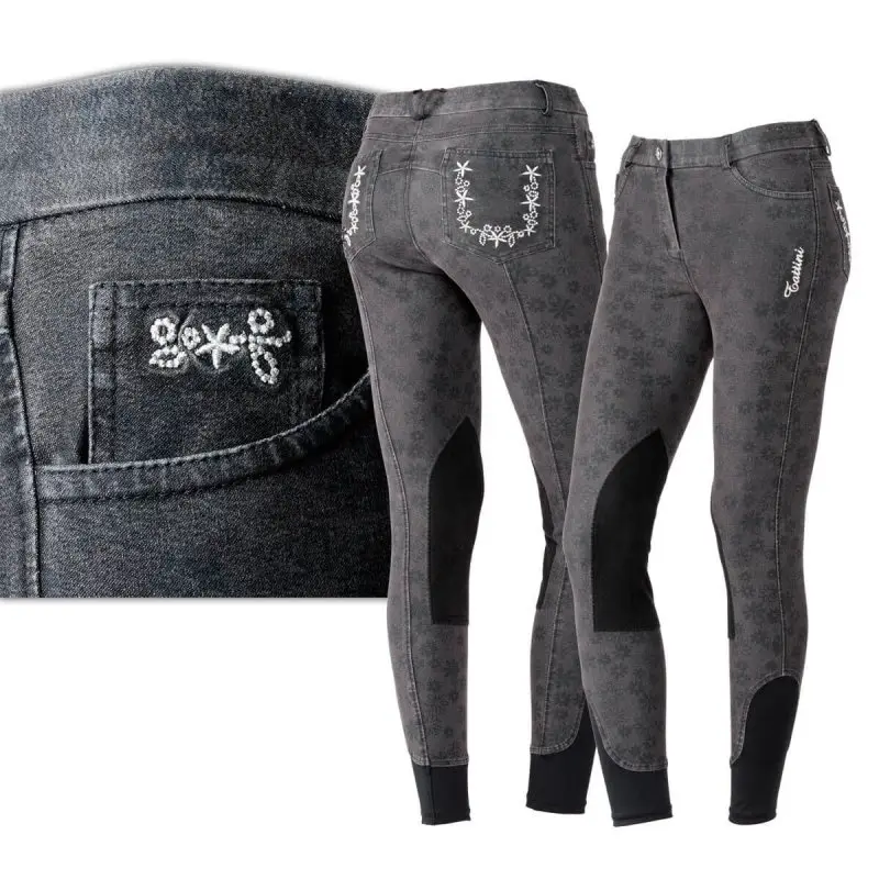 Tattini Jeans Donna Stampa a fiori ULTIMO PEZZO Prezzo Scontato