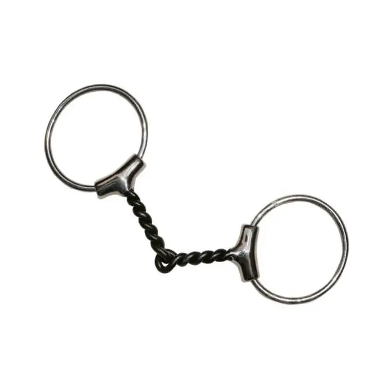 A Buon Prezzo Tattini Filetto in acciaio inox a cannone con filo nero attorcigliato
