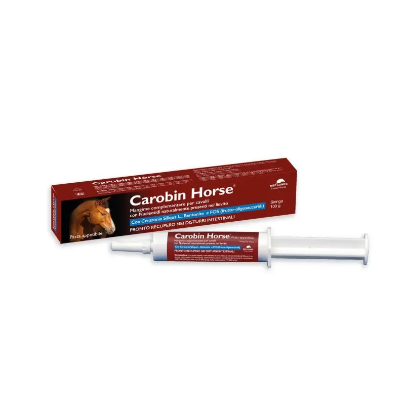 NBF Lanes Carobin Horse 100g integratore per cavalli Pagamento Sicuro