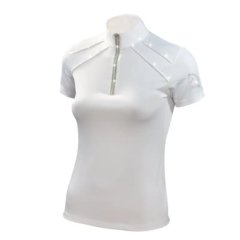 Professionale Tattini Maglia Bambina da concorso con zip e nastro lurex