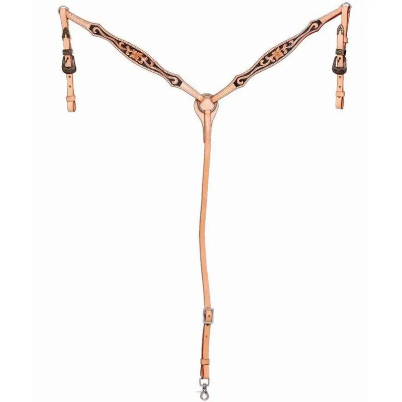 Offerta Del Giorno Natowa Pettorale in cuoio con decorazioni floreali