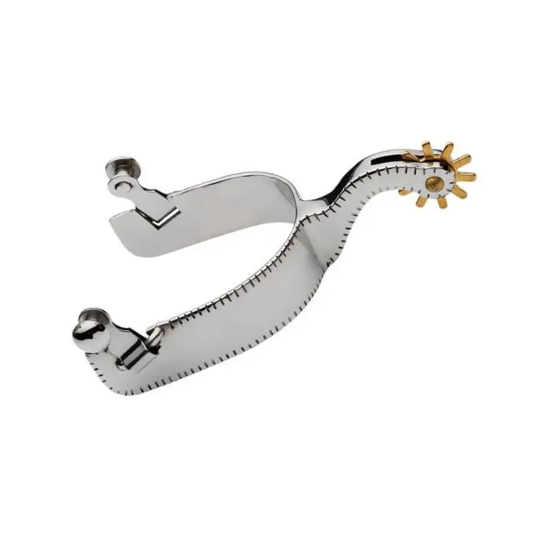 Di Tendenza Tattini Speroni Western In acciao inox liscio con bordo lavorato.