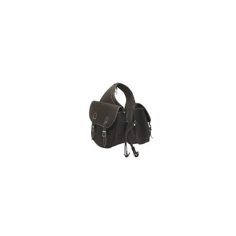 Lakota Saddlery Bisaccia posteriore in cuoio scamosciato Consegna Rapida