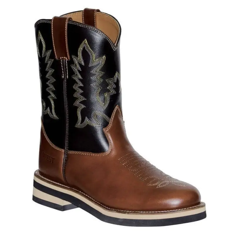 Saldi Pro Tech Stivali Western Bambino in cuoio mod. KID WEST