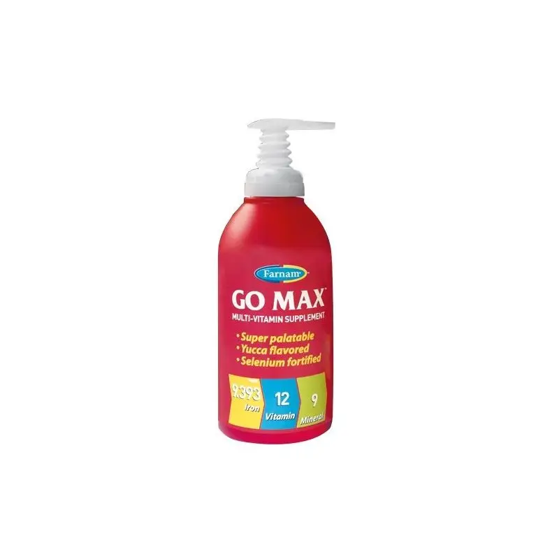 Bestseller Farnam Go Max 946ml Supplemento Multivitaminico per cavalli sportivi