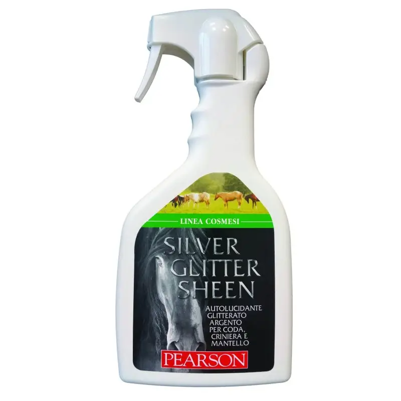 Di Tendenza Pearson Silver Glitter Sheen 700ml sgrovigliante per cavalli