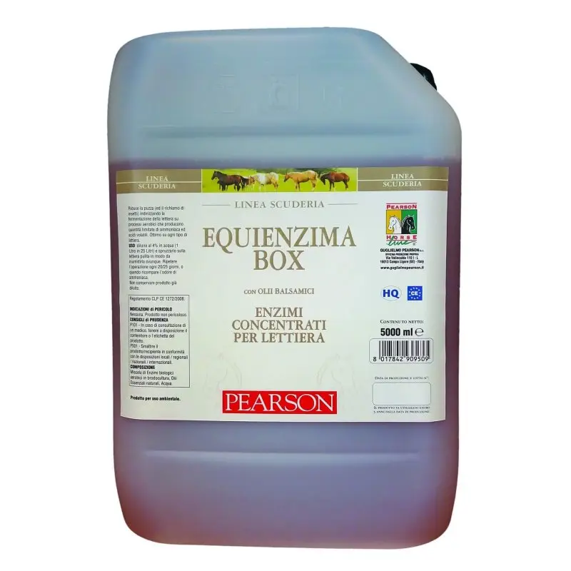 Quantità Limitata Pearson Equienzima Box 5Lt Disinfettante per scuderie