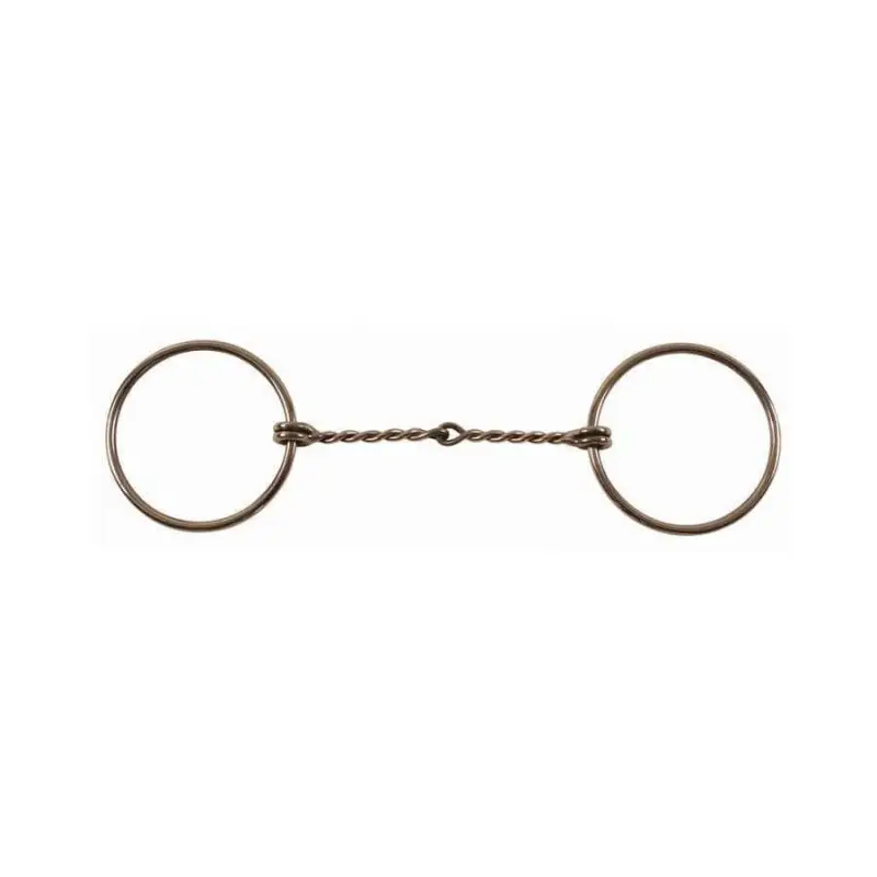 Filetto western inox ad anelli torciglione fino Umbria Equitazione Spedito Oggi