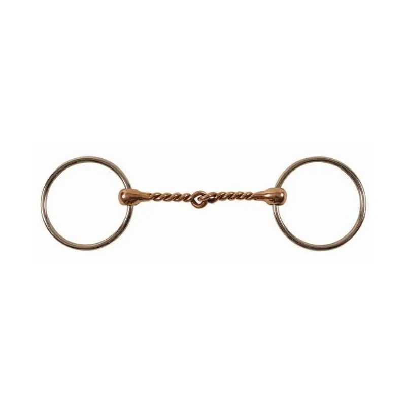 Consegna Rapida Filetto western inox ad anelli torciglione grosso Umbria Equitazione