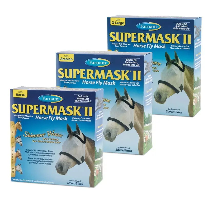 Farnam Super Mask Maschera protettiva per la testa del cavallo ULTIMO PEZZO Offerta Limitata