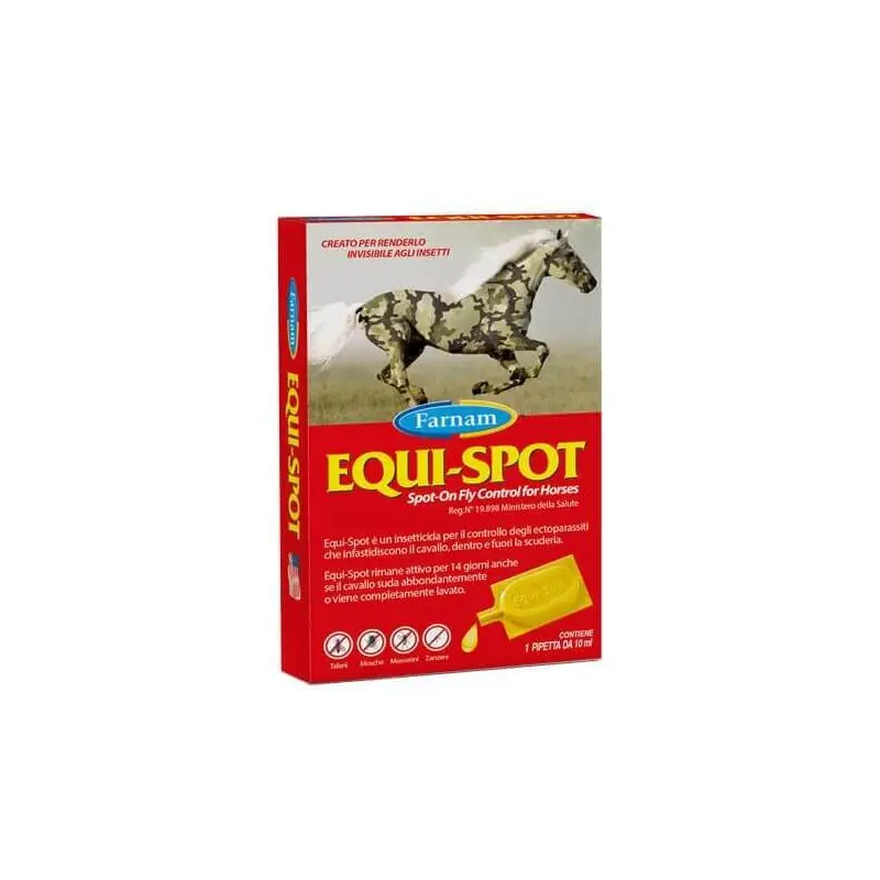 Compra Adesso Farnam EquiSpot 3x10ml insetticida Spot On per cavalli