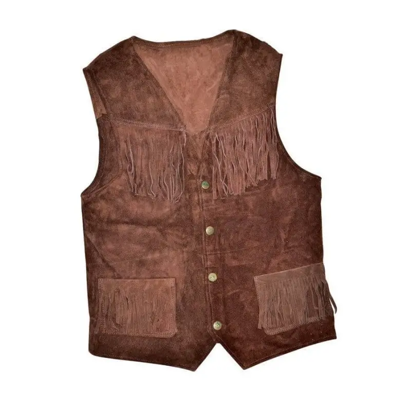 Gilet Western in pelle liscia Umbria Equitazione Professionale