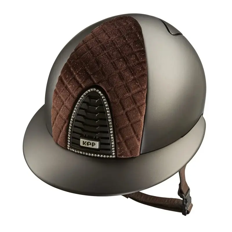 Acquista Ora Kep Italia Cromo 2.0 Milano Collection Textile Marrone fronte velluto visiera polo
