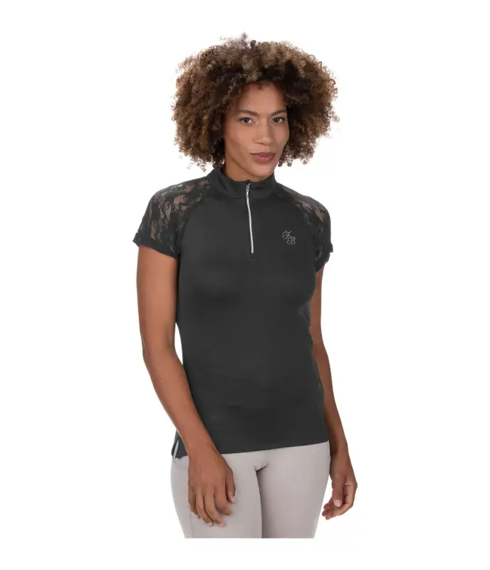 Super Prezzo T-shirt funzionale con zip Christine