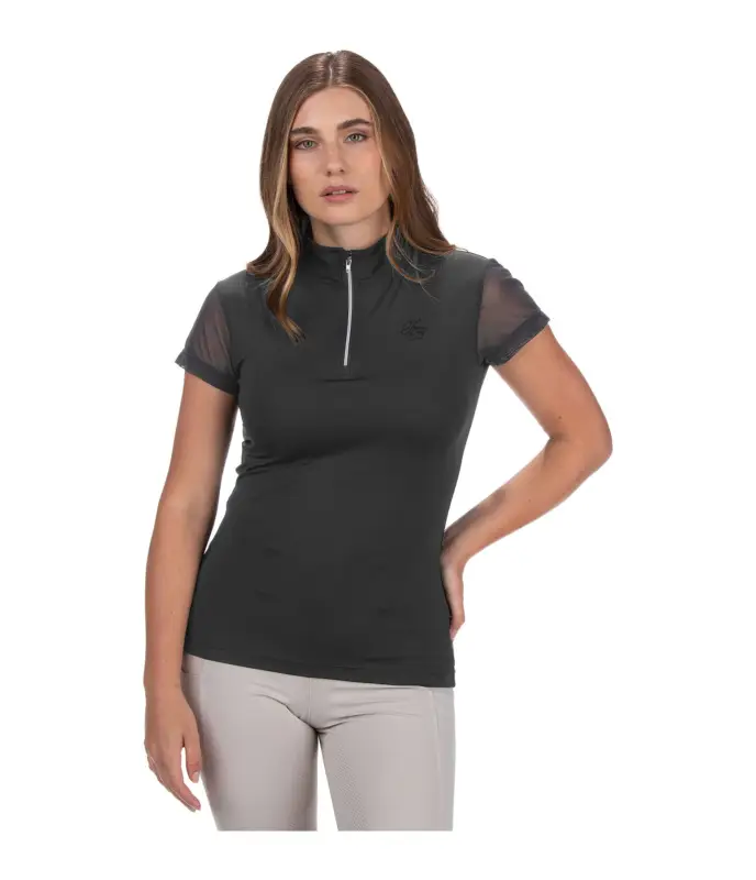 Sconto T-shirt funzionale con zipMesh Breezy