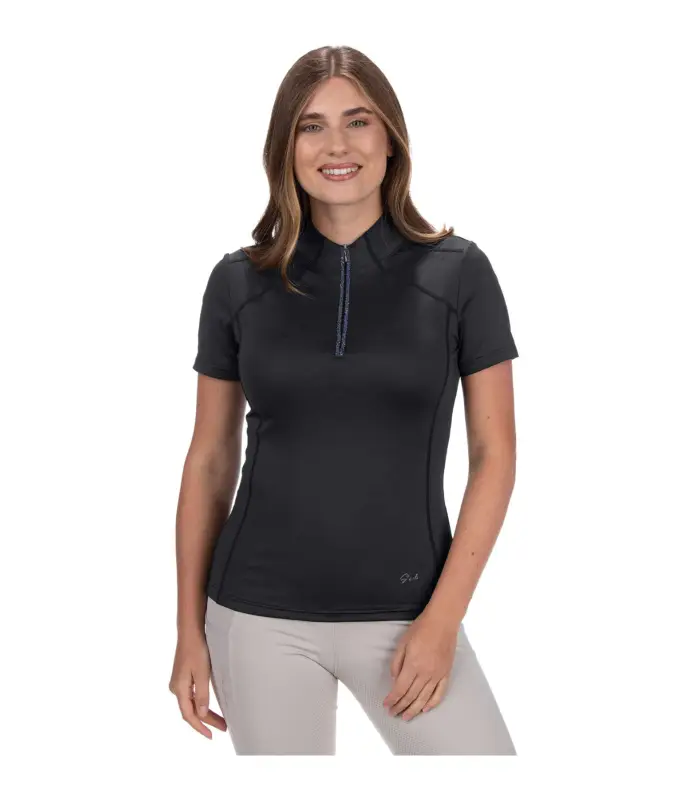 T-shirt funzionale con zip Eliana Direttamente Dal Produttore