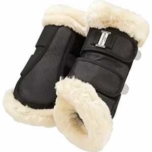 Offerta Lampo Stinchiere da dressage con pelliccia sintetica Essential, anteriori