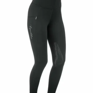 Spedito Oggi Leggings da equitazione termici con grip al ginocchio Valerie