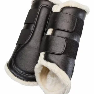 Stinchiere da dressage con pelliccia sintetica, anteriori Compra Online