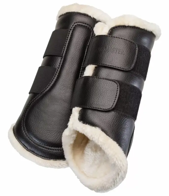 Stinchiere da dressage con pelliccia sintetica, anteriori Compra Online