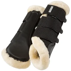 Stinchiere da dressage con pelliccia sintetica Sparkle, posteriori Occasione Imperdibile