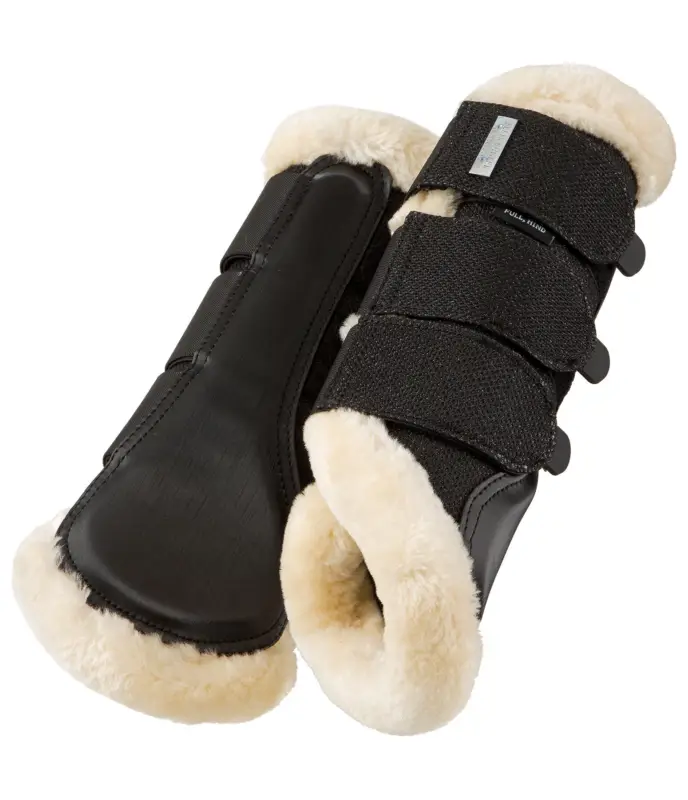 Stinchiere da dressage con pelliccia sintetica Sparkle, posteriori Occasione Imperdibile