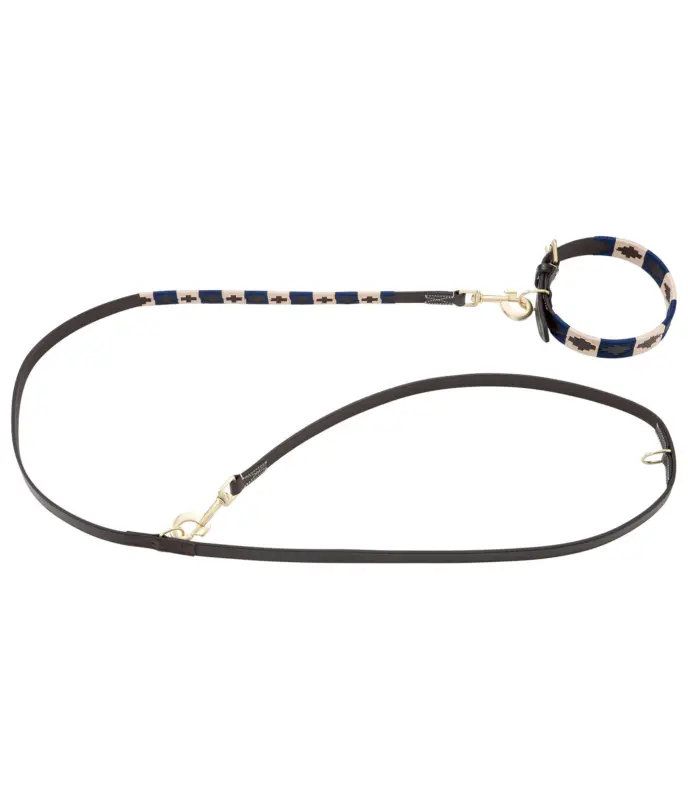 Set collare e guinzaglio in cuoio Polo Sports Prezzo Ridotto