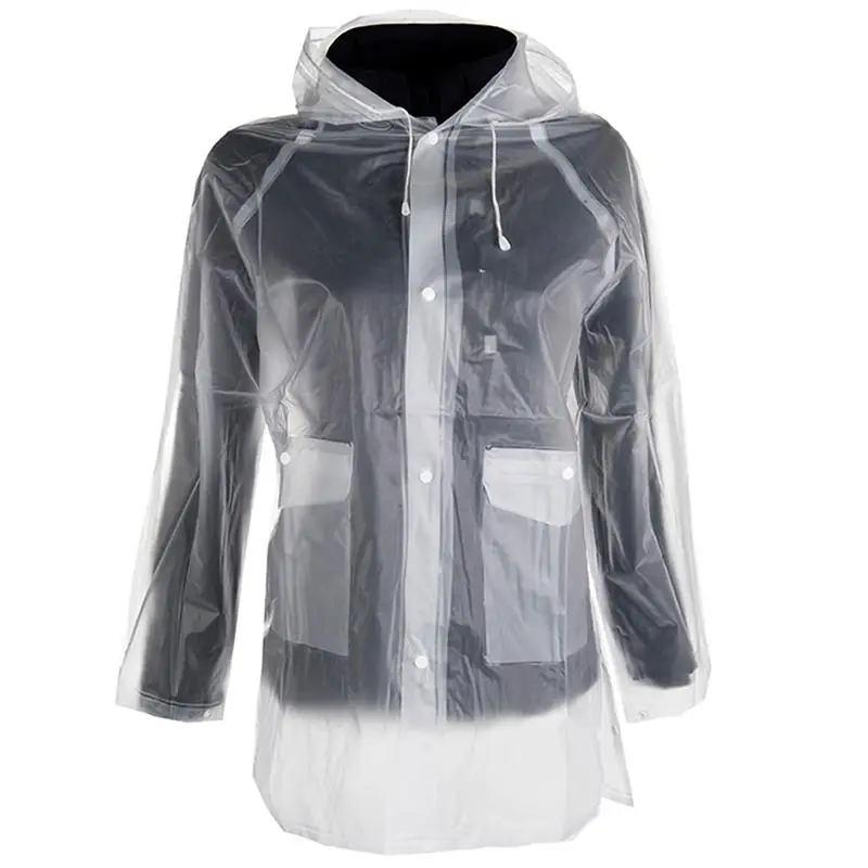 Novità Giacca impermeabile trasparente unisex da gara