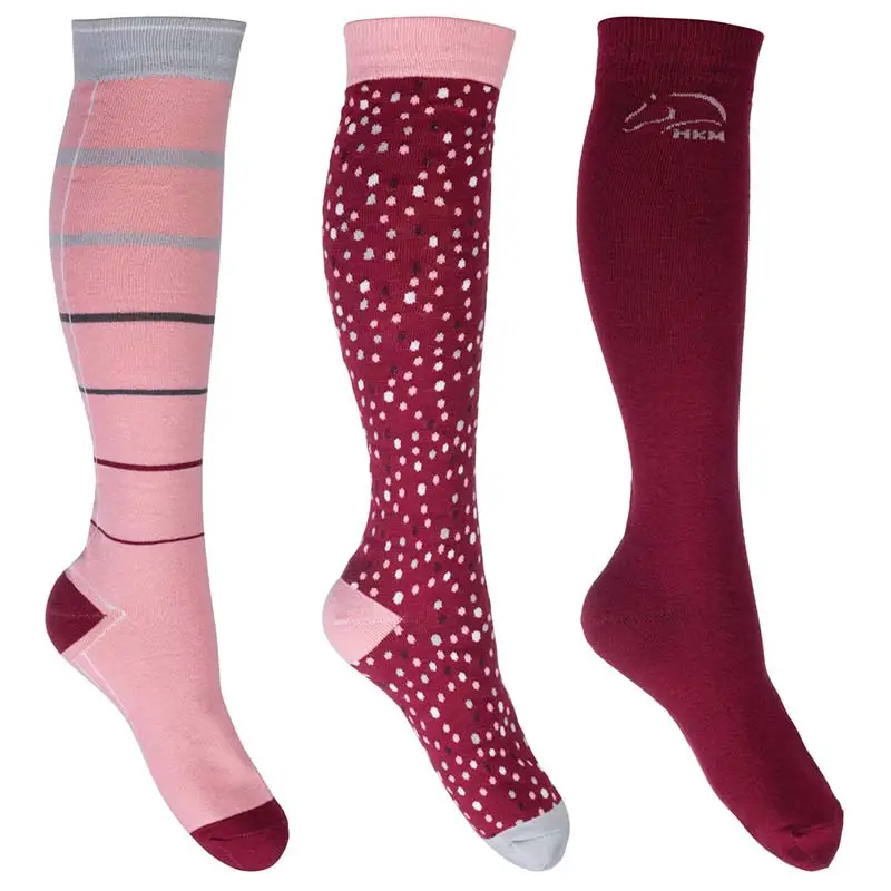 Offerta Lampo Calze equitazione HKM set 3 paia modello Miami