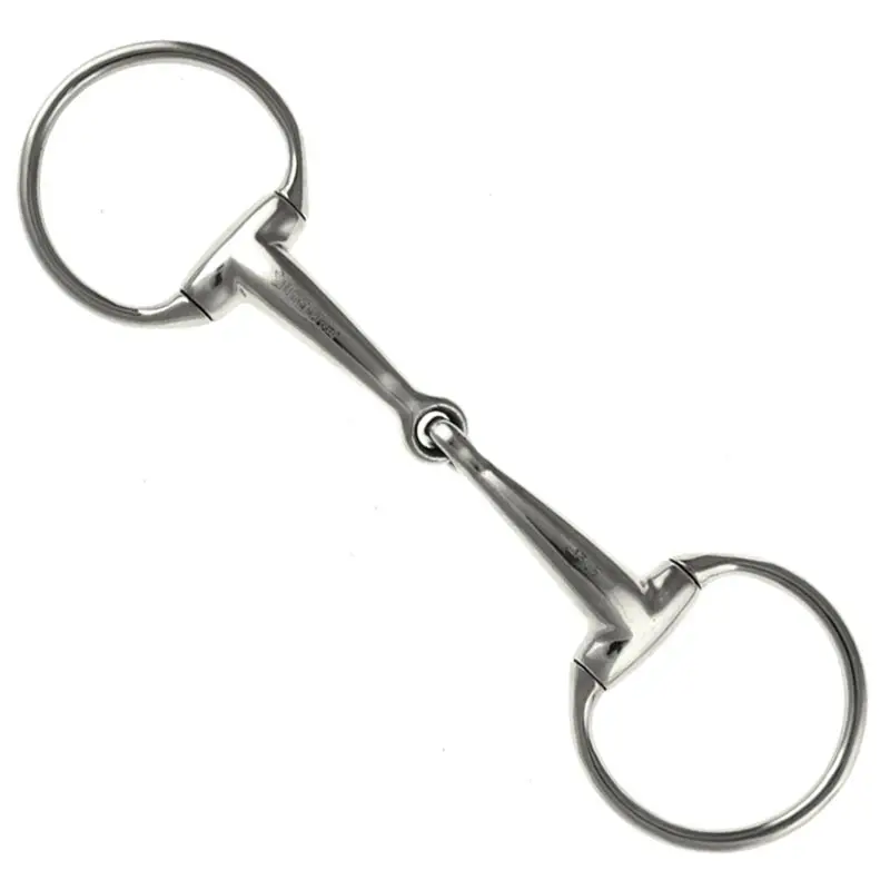 Filetto snodato ad oliva in acciaio inox pieno, curved mouth Compra Oggi Stesso