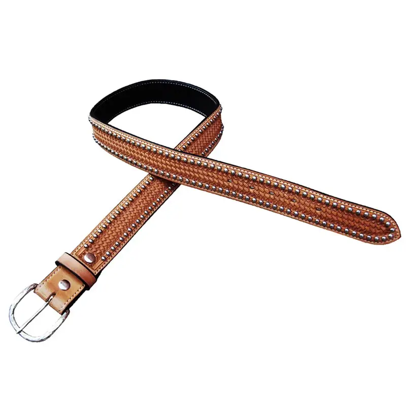 Cintura western Pool’s in cuoio mod. Spots lavorazione basket Offerta Lampo