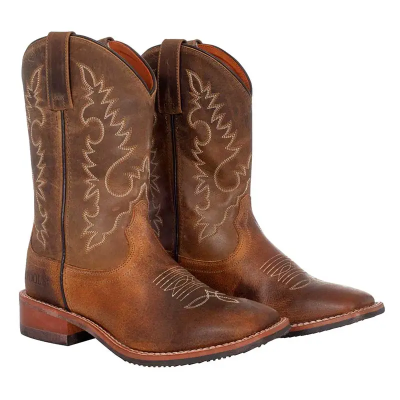 Stivaletto western Pool’s unisex pelle invecchiata Nuovo Arrivo