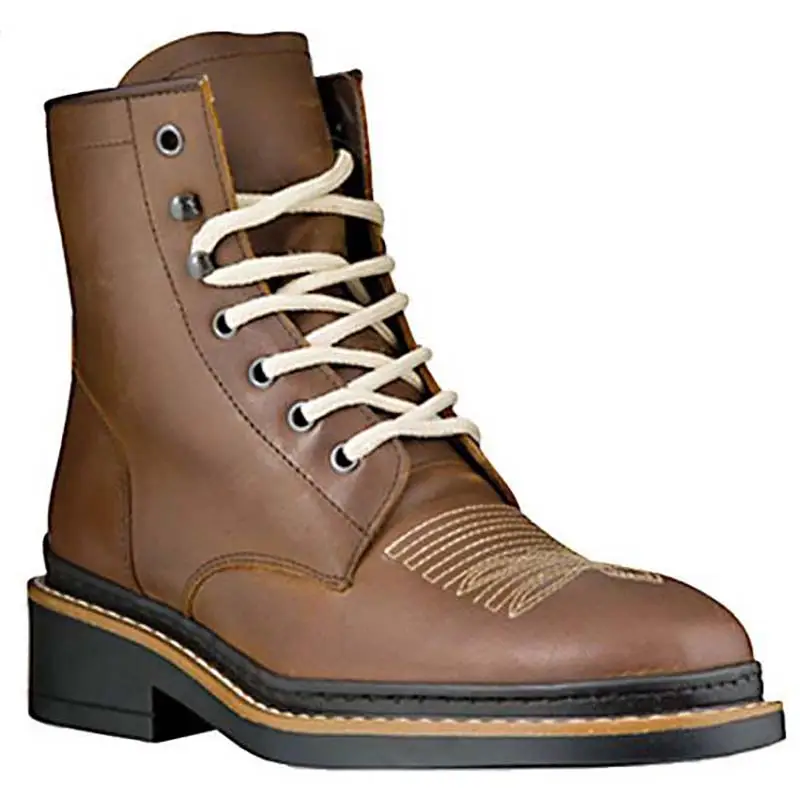Stivaletto western Pioneer da lavoro in pelle ingrassata modello Tartaro Solo Oggi
