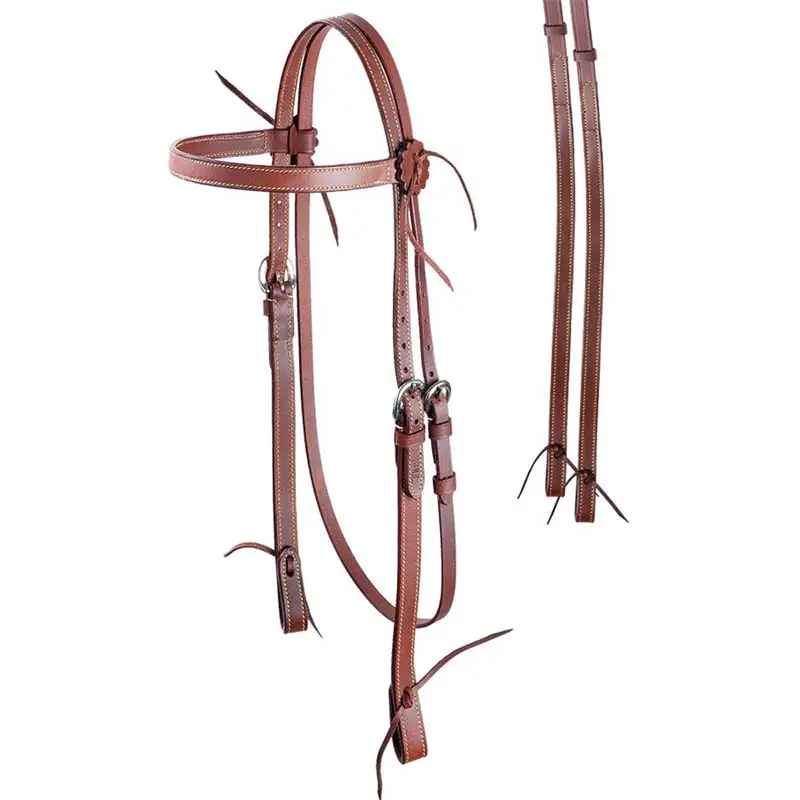 Briglia western Natowa in cuoio ingrassato completa di redini Nuova Collezione
