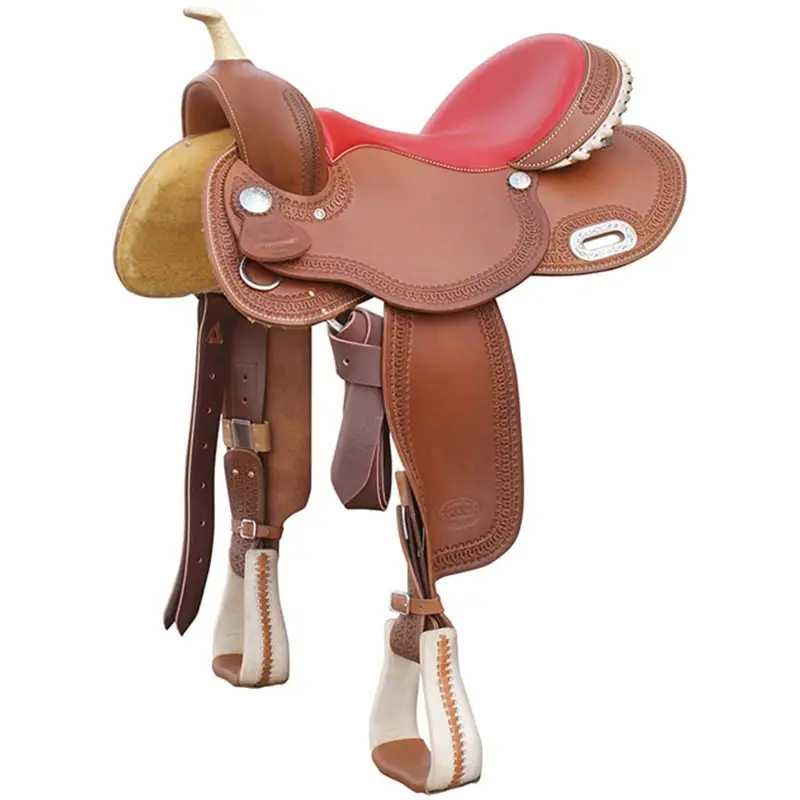 Sella western Pool’s Barrel seggio rosso Prezzo Ridotto