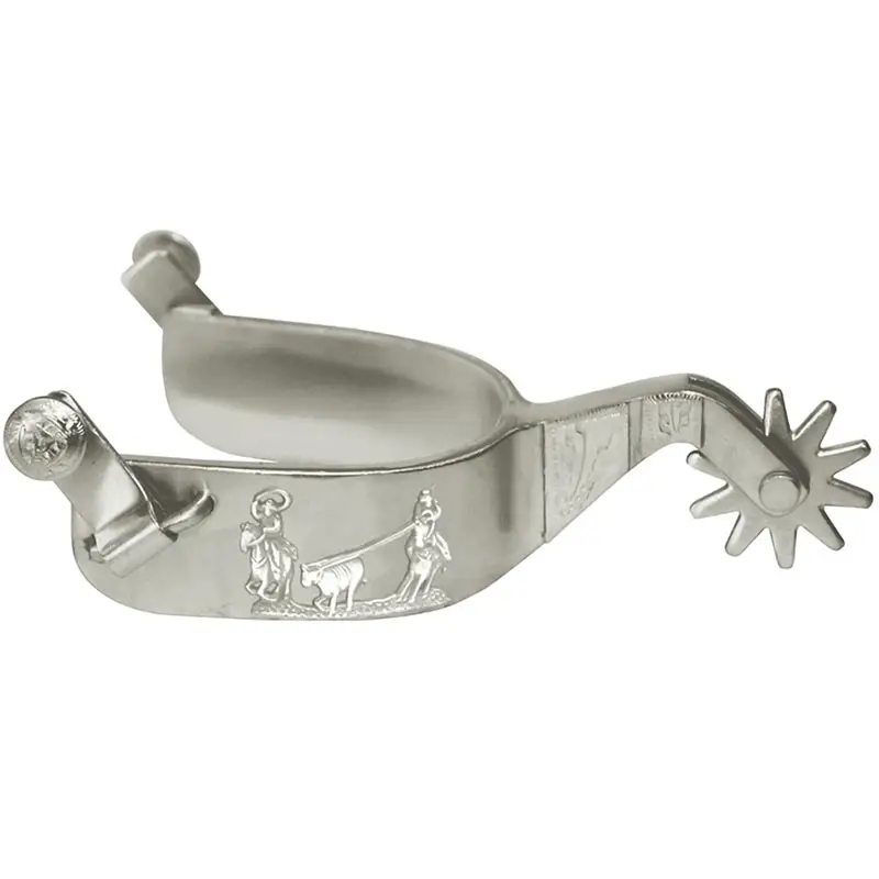 Offerta Del Giorno Speroni western Metalab da roper in acciaio satinato