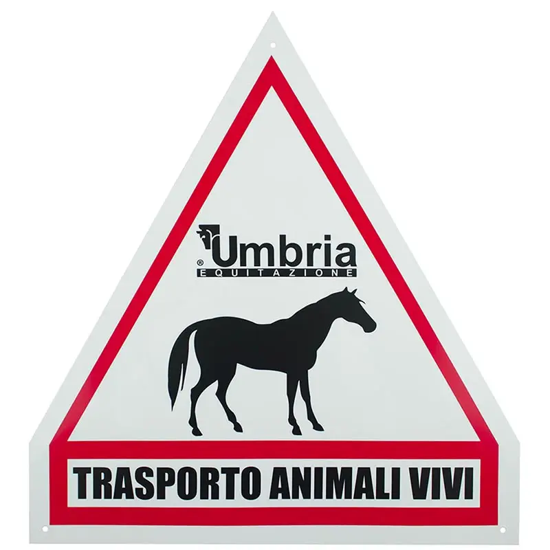 Ultima Occasione Cartello in plastica 'Trasporto cavalli'