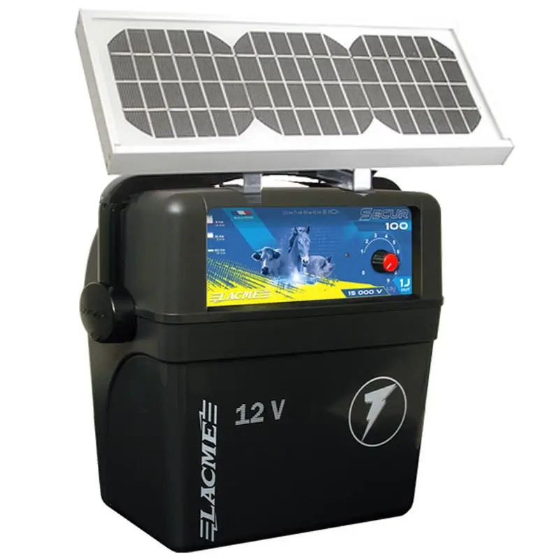 Elettrificatore Lacme Secur 100 Solis con pannello solare 7.2w joule 1.0 Vendita Finale