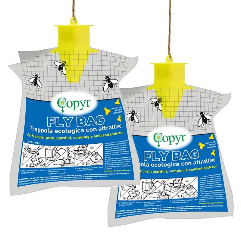 Set 2 pezzi art.6240 Acchiappamosche Ecologico Fly Bag Ultimissimo Modello