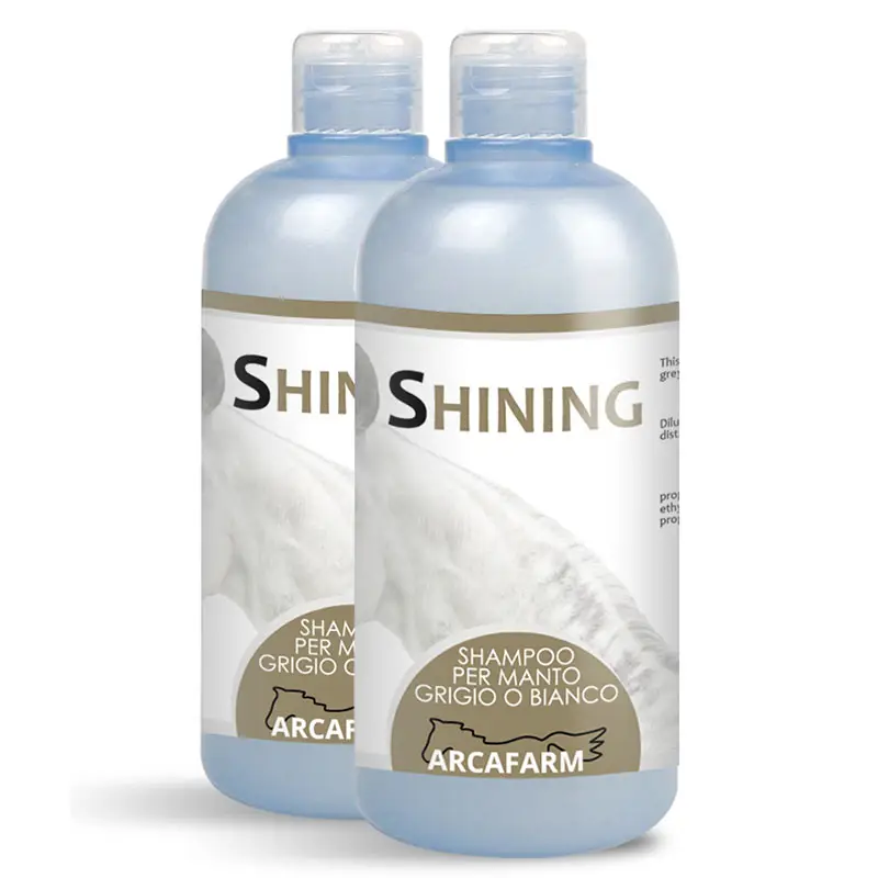 Set 2 pezzi art. 0869 shampoo manto bianco grigio SHINING Prezzo Basso
